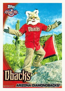 2010 Topps Opening Day - Mascots #M1 Baxter the Bobcat Front